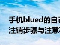 手机blued的自己的账号应该怎么注销 详细注销步骤与注意事项