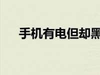 手机有电但却黑屏？试试这些解决方法